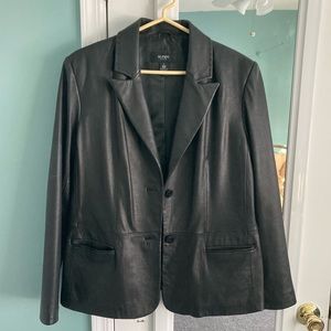 Alfani Leather Blazer